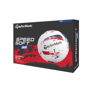 BALLE TAYLORMADE - SPEEDSOFT INK BLEU ROUGE